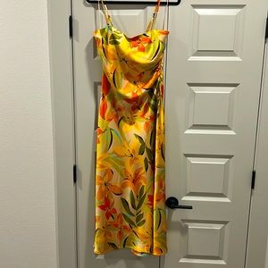 Silk floral Dress.